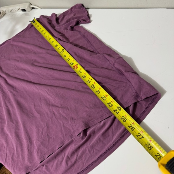 lululemon athletica back in action, vintage, plum, short sleeve top - Picture 5 of 6